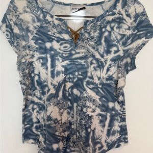 Blue Tie-Dye Women's Top